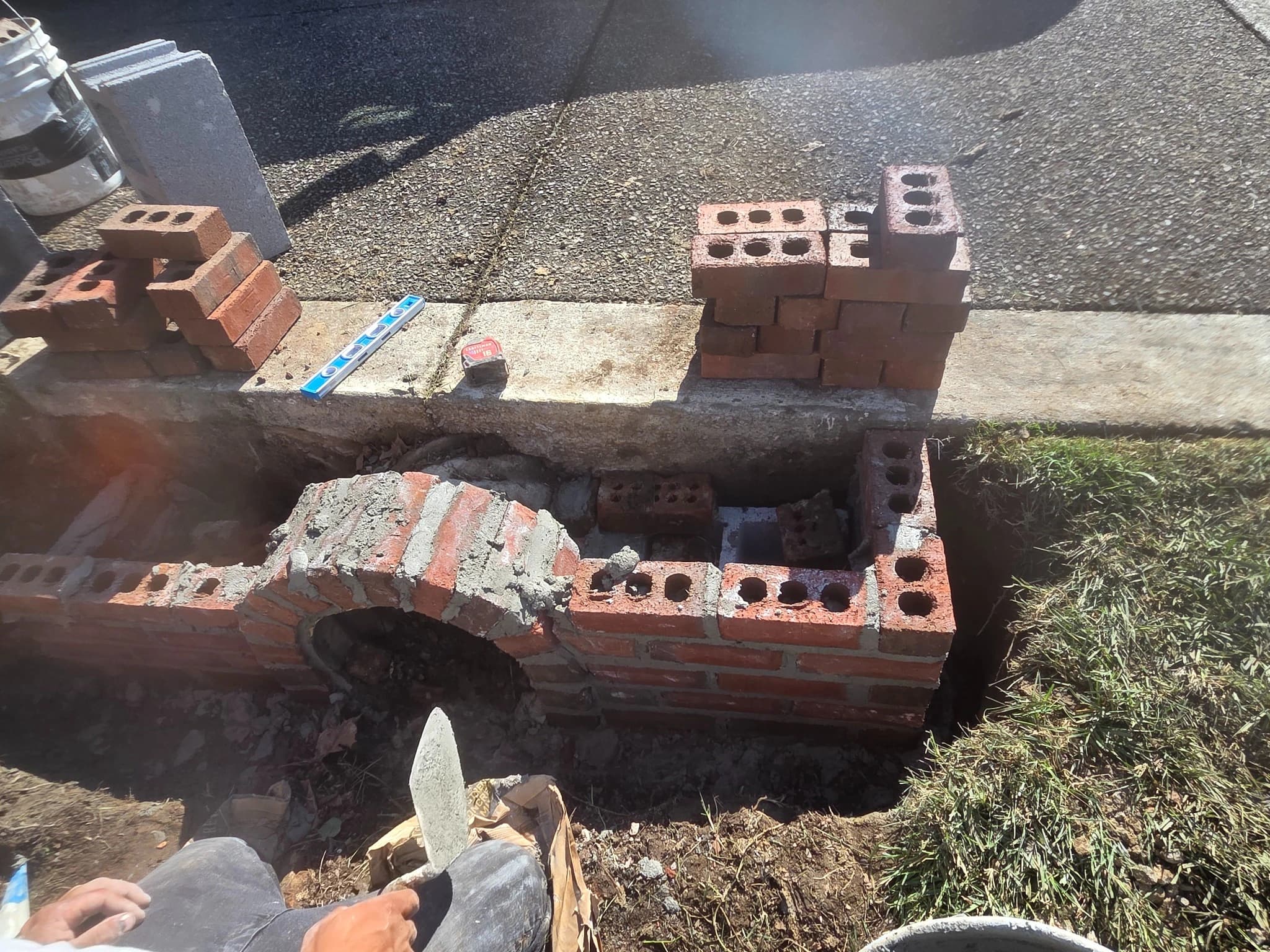 Brick Culvert Restoration before