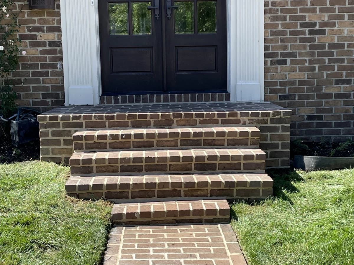 Brick Stair Restoration after