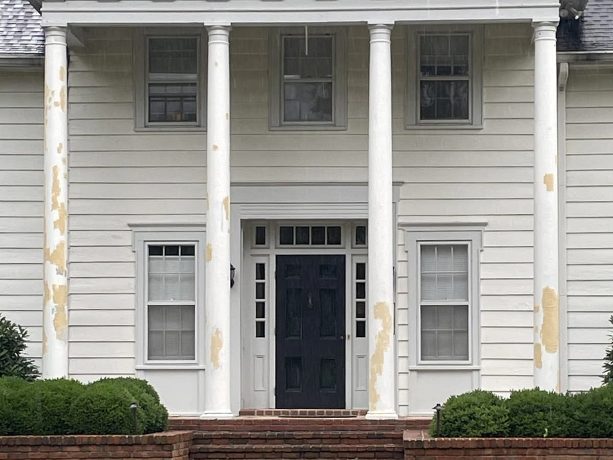 Front Column Restoration before